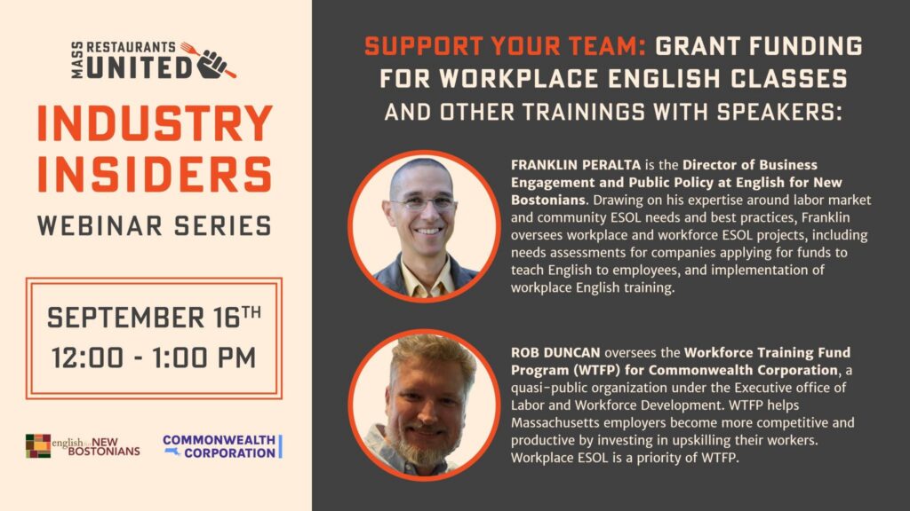 Grant Funding for Workplace English Classes